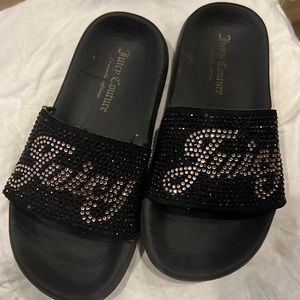 Girls Juicy Couture Rhinestone Slides